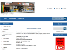 Tablet Screenshot of okhardwarestore.com